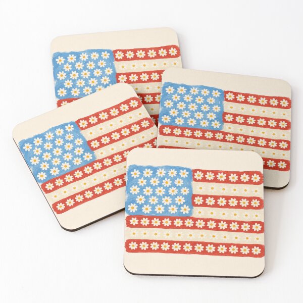Item preview, Whimsical Floral U S Flag designed and sold by Love Joy.