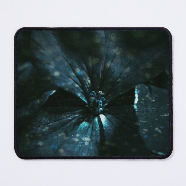Item preview, Dark Blue Flower in the Shadows | Gothic Botanical Wall Art designed and sold by WitchyBotanicaArt.