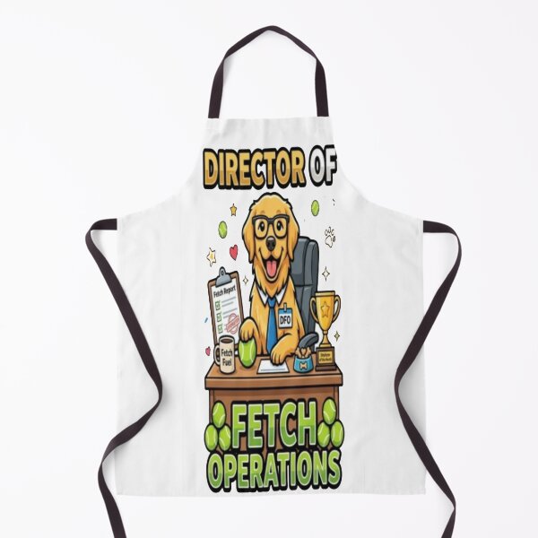 Item preview, Director Of Fetch Operations Funny Golden Retriever Office Dog Lover Gift designed and sold by ClaussShop.