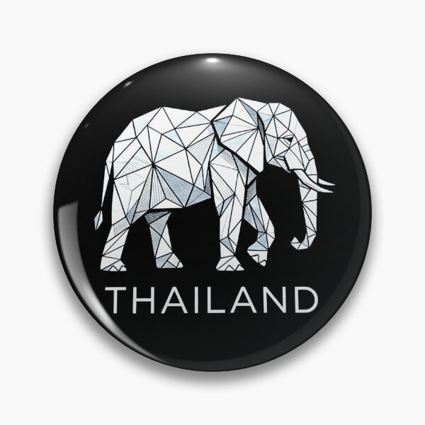 Item preview, Geometric Elephant Minimalist Thailand Souvenir Thai Elephant  Modern Art designed and sold by Yellowriversss.