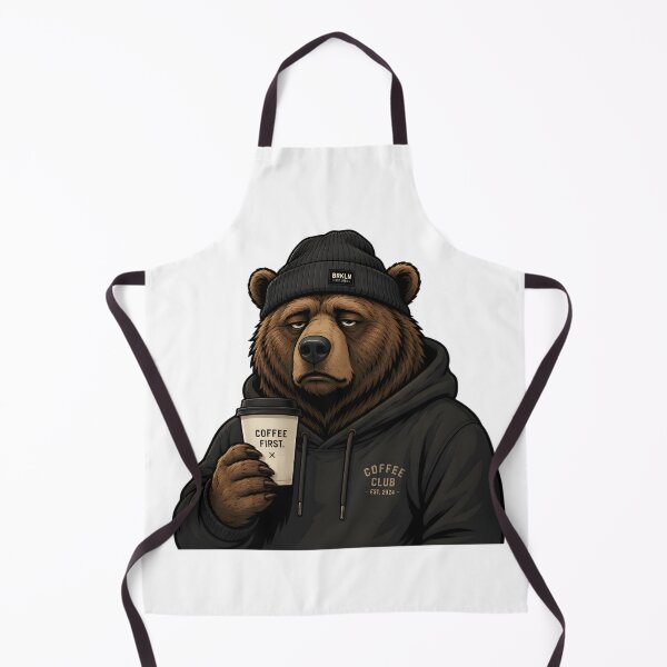 Item preview, Sleepy Bear Coffee Club Mascot designed and sold by Drofted.