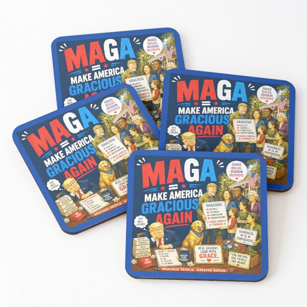 Item preview, ⭐ MAGA = MAKE AMERICA GIGGLE AGAIN COLLECTION ⭐ MAGA = Make America Gracious Again designed and sold by WheelieGdArt.