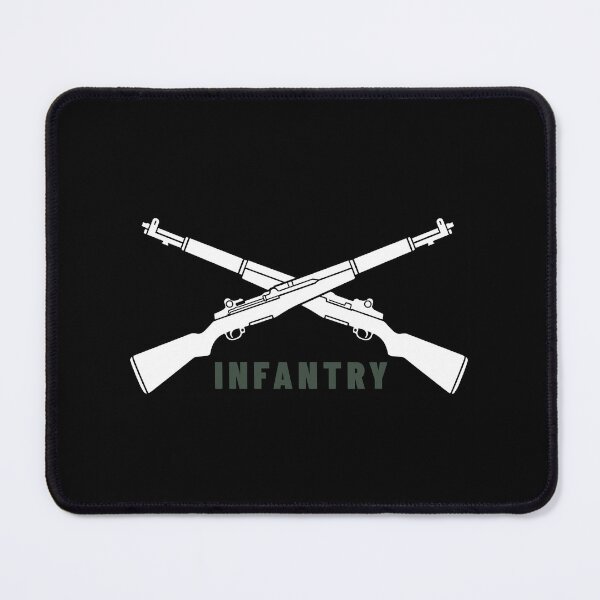 Item preview, Infantry Crossed Rifles US Army Branch Insignia Minimal Military Patch Tee Sticker designed and sold by theminimalzone.