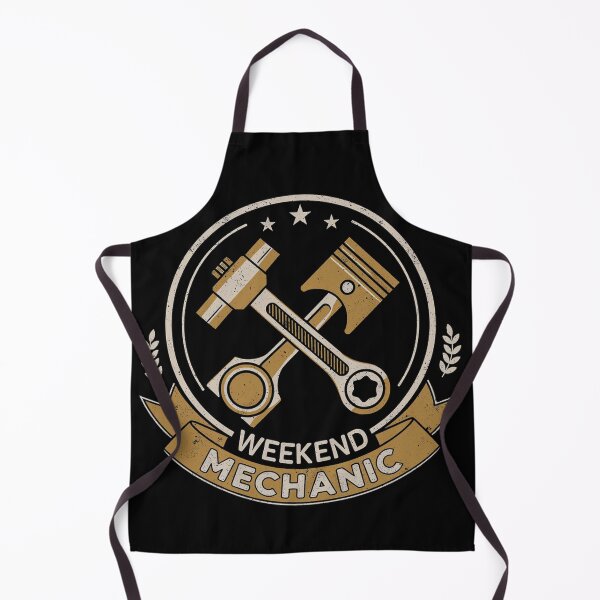 Item preview, Weekend Mechanic Retro Piston Ratchet Emblem Art designed and sold by AvalonMoss.