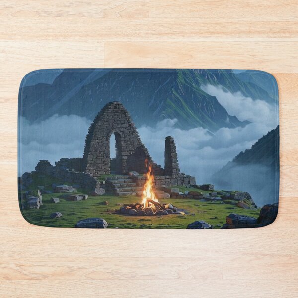 Item preview, Ancestral Ruins under the Crescent Moon designed and sold by NeyhineAngelionShop.