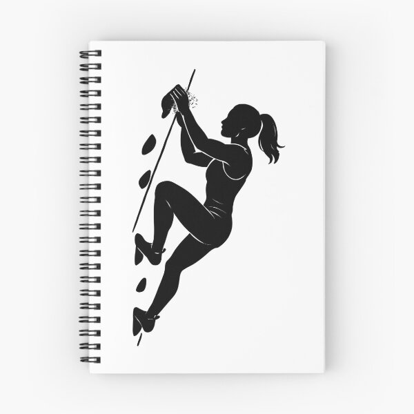 Item preview, Athletic bouldering silhouette woman designed and sold by Pineapple-Tree.