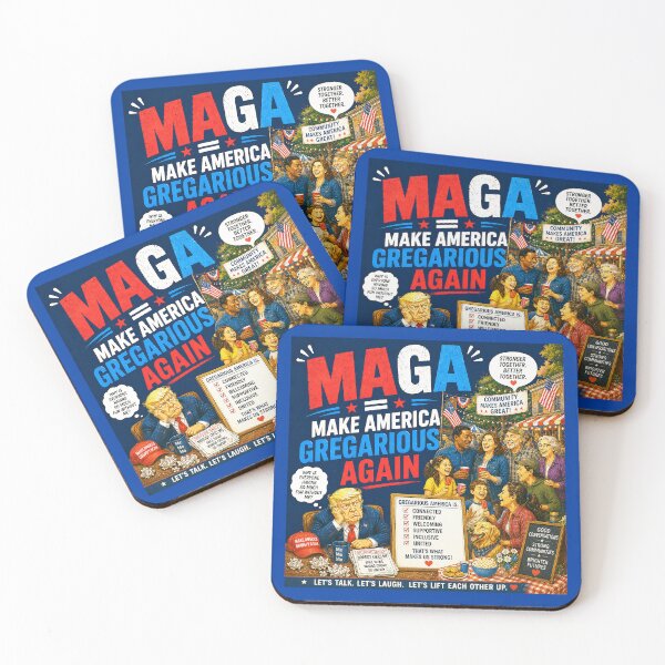 Item preview, ⭐ MAGA = MAKE AMERICA GIGGLE AGAIN COLLECTION ⭐ MAGA = Make America Gregarious Again designed and sold by WheelieGdArt.