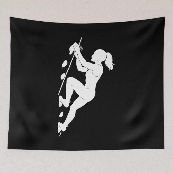 Item preview, Athletic bouldering silhouette woman designed and sold by Pineapple-Tree.