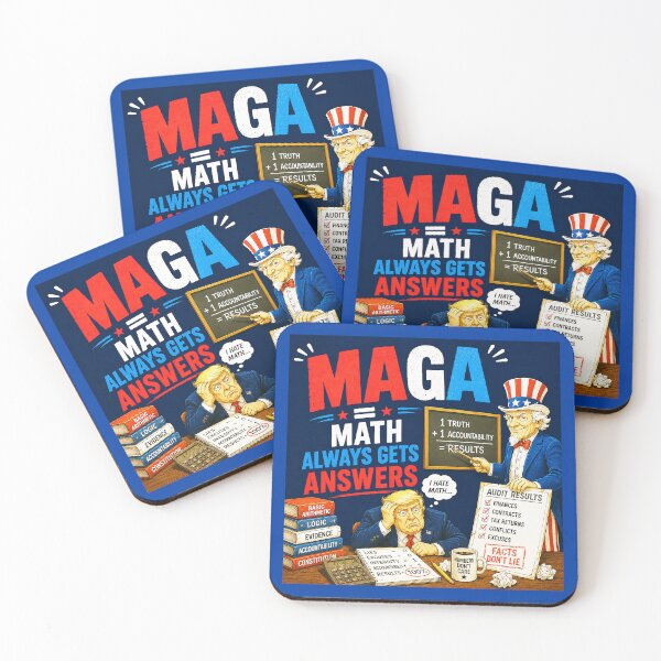 Item preview, ⭐ MAGA = MAKE AMERICA GIGGLE AGAIN COLLECTION ⭐ MAGA = Math Always Gets Answers designed and sold by WheelieGdArt.
