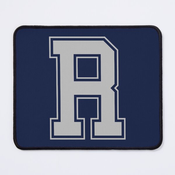 Item preview, Monogram Blue Grey College House Initial R designed and sold by Digital Homestead.