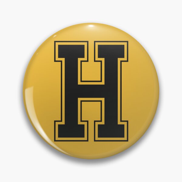 Item preview, Monogram Black Yellow College House Initial H designed and sold by Digital Homestead.