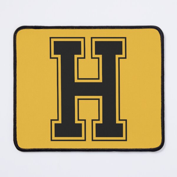 Item preview, Monogram Black Yellow College House Initial H designed and sold by Digital Homestead.