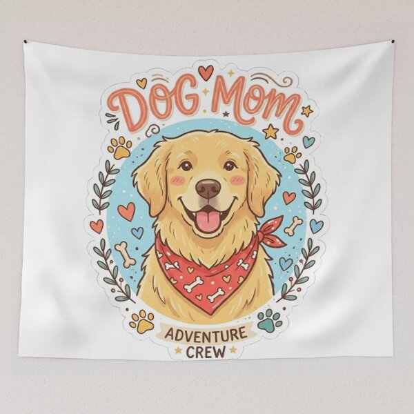 Item preview, Dog Mom Adventure Crew Cute Golden Retriever Design | Funny Dog Lover Gift designed and sold by CreativeNest Prints.