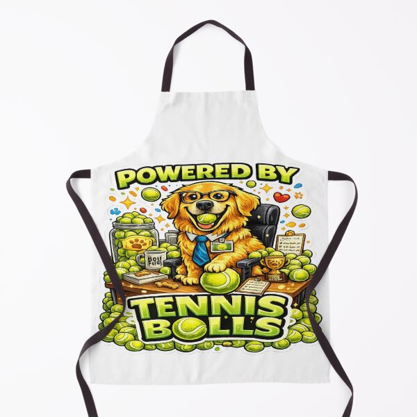Item preview, Powered By Tennis Balls Funny Golden Retriever Dog Lover Gift designed and sold by ClaussShop.