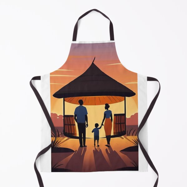 Item preview, Art - Stylized African Family, Silhouette at Twilight designed and sold by Reverso-Design.