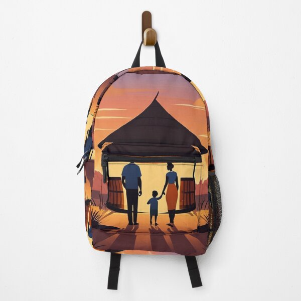 Item preview, Art - Stylized African Family, Silhouette at Twilight designed and sold by Reverso-Design.