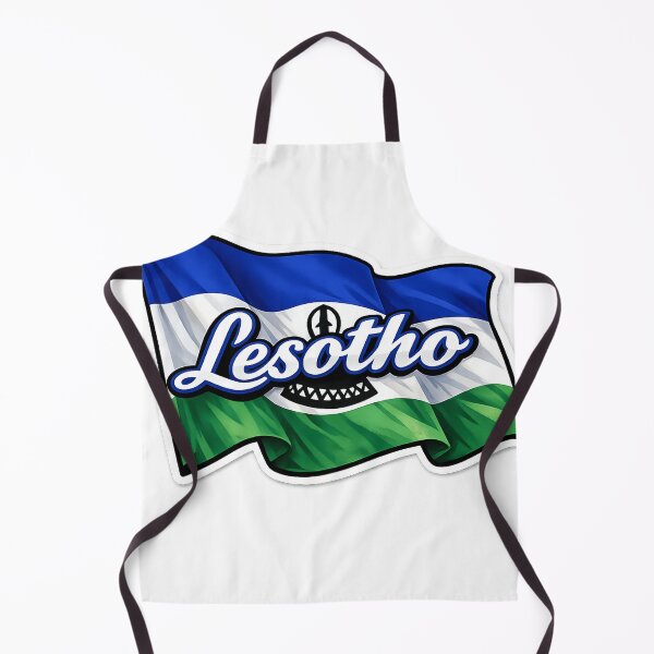 Item preview, Lesotho Waving Flag Shirt | Vintage Lesotho Flag Graphic Tee | African Pride Design designed and sold by GarnerSupplyCo.