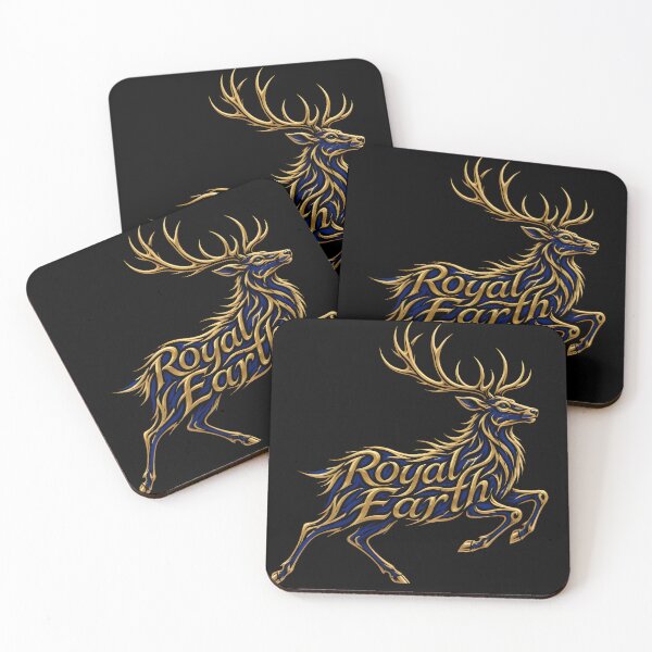 Item preview, Royal Earth Golden Deer Majestic Stag Emblem designed and sold by RoyalEarthstore.