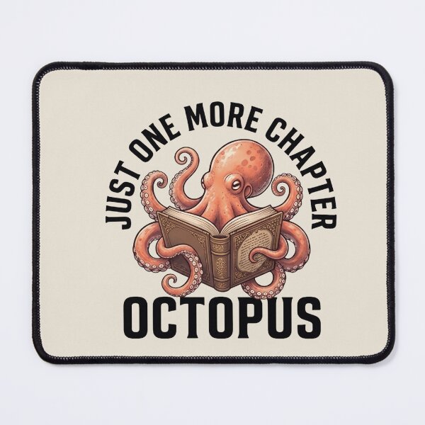 Item preview,  Just One More Chapter Octopus T-Shirt & Sticker – Cute Reading Octopus Book Lover Graphic Tee for Readers designed and sold by ZyxDes.
