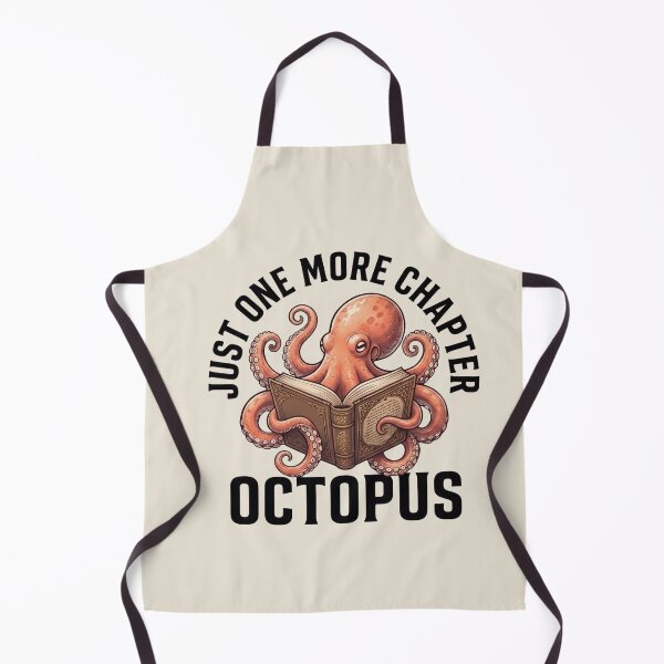 Item preview,  Just One More Chapter Octopus T-Shirt & Sticker – Cute Reading Octopus Book Lover Graphic Tee for Readers designed and sold by ZyxDes.