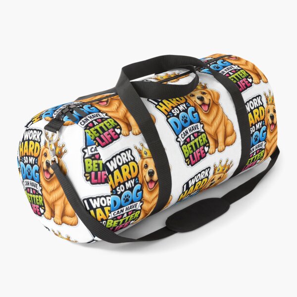 Item preview, I Work Hard So My Dog Can Have A Better Life Funny Dog Lover Gift | Cute Golden Retriever Design designed and sold by Bettybee00.
