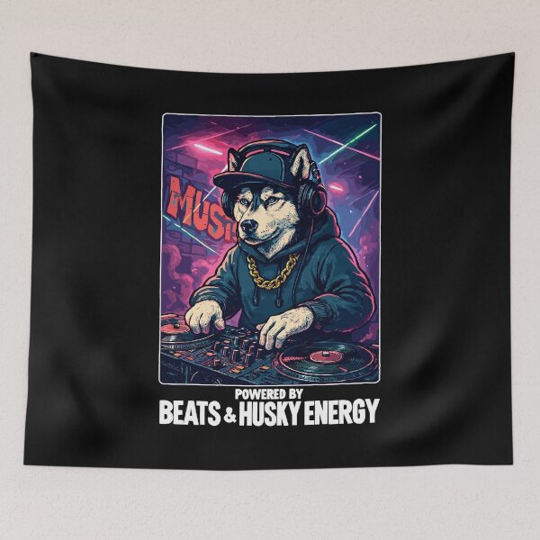 Aperçu de l'œuvre DJ Husky : Propulsé par Beats et Husky Energy créée et vendue par Pineapple-Tree.