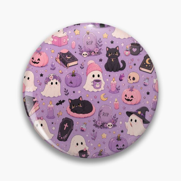 Item preview, Spooky pastel Halloween pattern designed and sold by HemaGoutham.