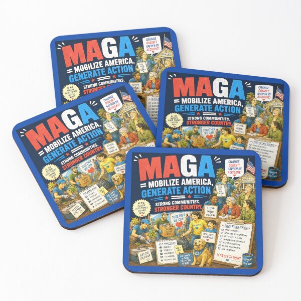 Item preview, ⭐ MAGA = MAKE AMERICA GIGGLE AGAIN COLLECTION ⭐ MAGA = Mobilize America, Generate Action designed and sold by WheelieGdArt.
