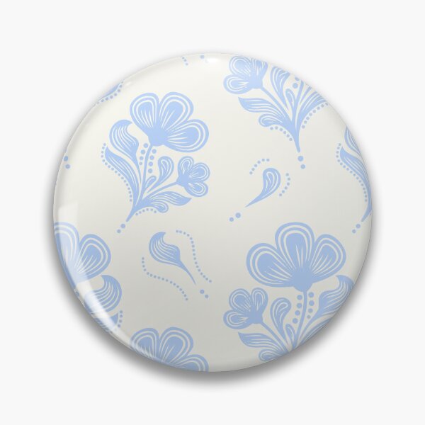 Item preview, Soft Blue Nordic Floral Seamless Background designed and sold by ingapv.