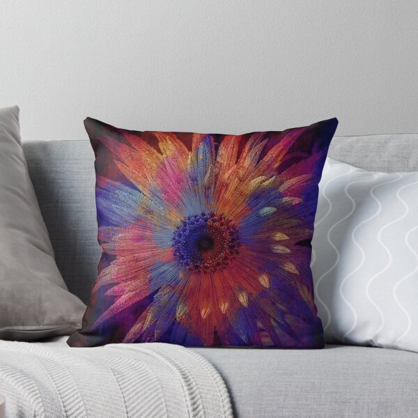 Item preview, Radiant Digital Bloom | Abstract Botanical Wall Art designed and sold by WitchyBotanicaArt.