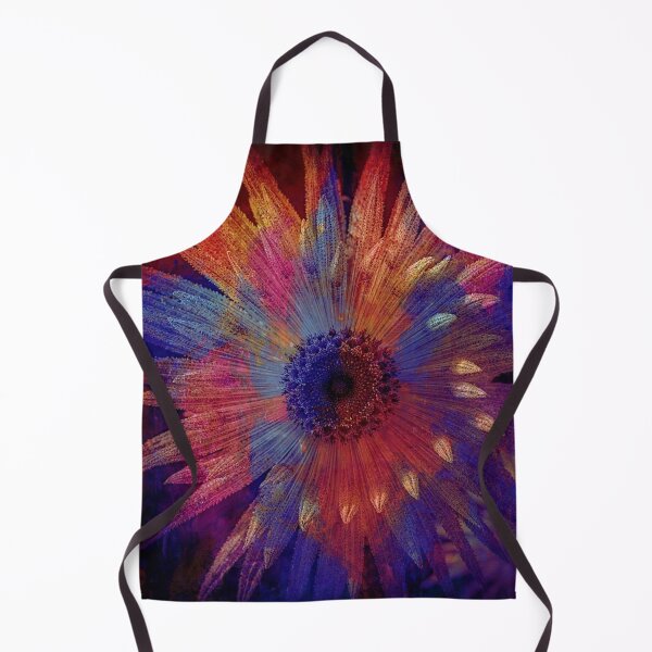 Item preview, Radiant Digital Bloom | Abstract Botanical Wall Art designed and sold by WitchyBotanicaArt.