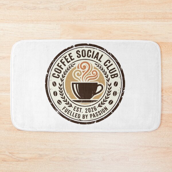 Item preview, Coffee Social Club Vintage Coffee Design | Fueled by Passion Retro Coffee Lover Gift designed and sold by CreativeNest Prints.