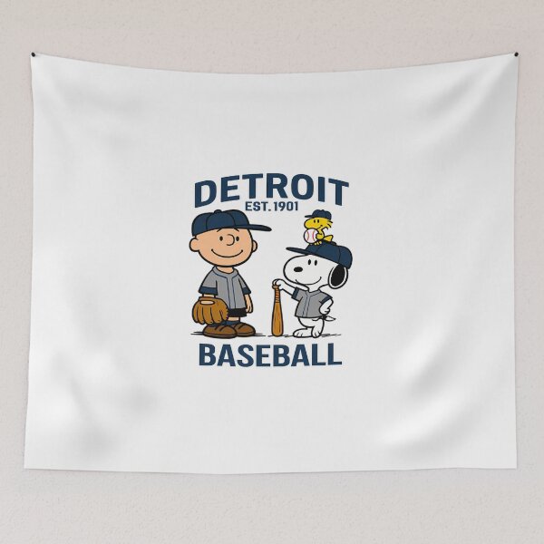 Item preview, Detroit Tigers - Snoopy Baseball designed and sold by Marciasgrosso.