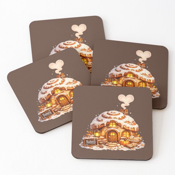 Item preview, Cozy Cinnamon Roll Bakery Cottage | Cute Autumn Cottagecore Bakery designed and sold by Iras-Art-Corner.