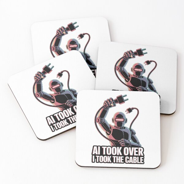Item preview, AI Took Over I Took The Cable Robot Humor designed and sold by Bianca Oltean.