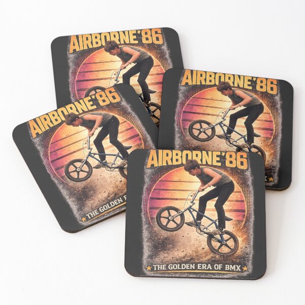 Artikelvorschau, Airborne '86 BMX T-Shirt Old School Freestyle BMX Retro entworfen und verkauft von Tee-Shirt-Topia.