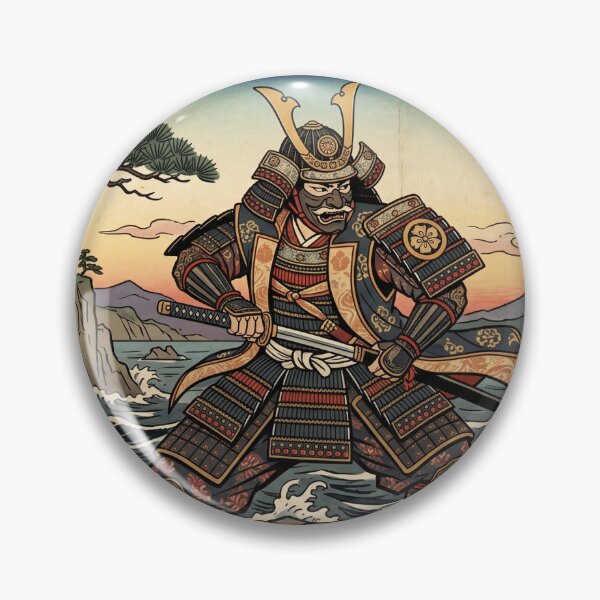 Item preview, The Sea and the Japanese Samurai (Ukiyo-e Style) designed and sold by whiteblackcat.