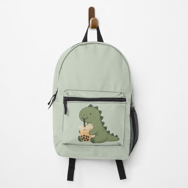 Item preview, Cute Dinosaur Drinking Bubble Tea | Kawaii Boba Dino | Cozy Minimalist Illustration designed and sold by BlackShopps.