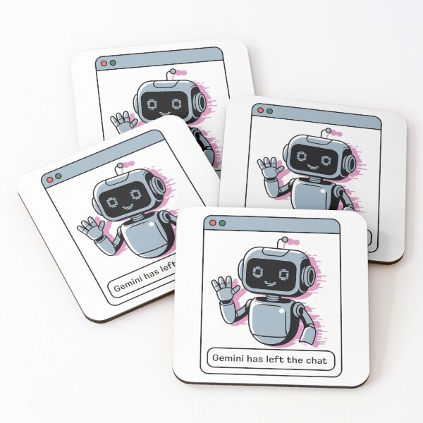 Item preview, Gemini Has Left the Chat Robot Meme designed and sold by Bianca Oltean.