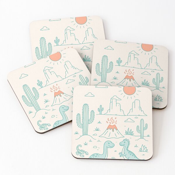 Item preview, Cute Dinosaur Desert Drawin designed and sold by VibePrints101.