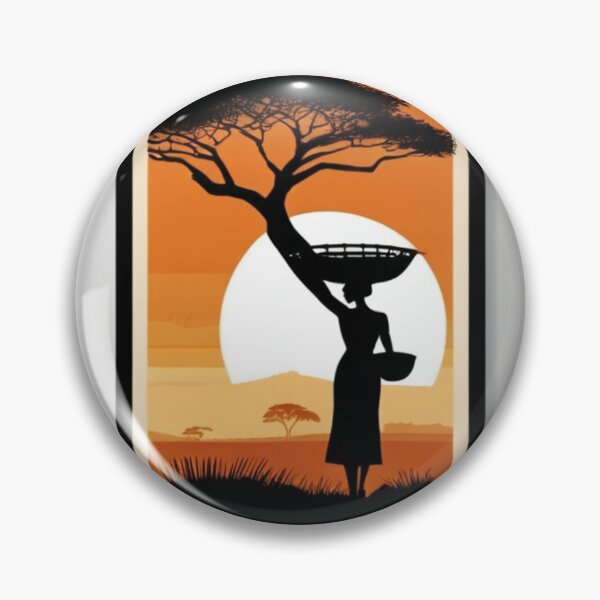 Item preview, Art - West African Landscape, Afrohemian Aesthetic designed and sold by Reverso-Design.
