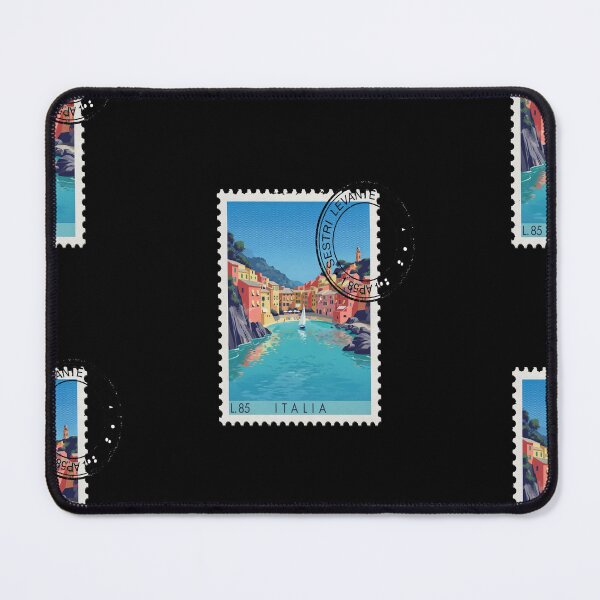 Item preview, Sestri Levante Italy Coastal Postage Stamp Travel Sticker designed and sold by stickercuffs.