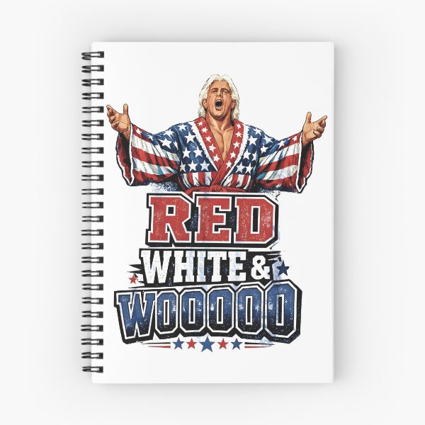 Item preview, Funny 4th of July Red White and Wooooo Funny Dad Wrestling Ric Flair  designed and sold by DoubleLoadCJ.