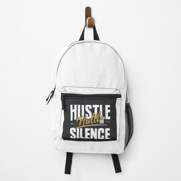 Item preview, Hustle In Silence Motivational Quote designed and sold by ShiftAndGrow.