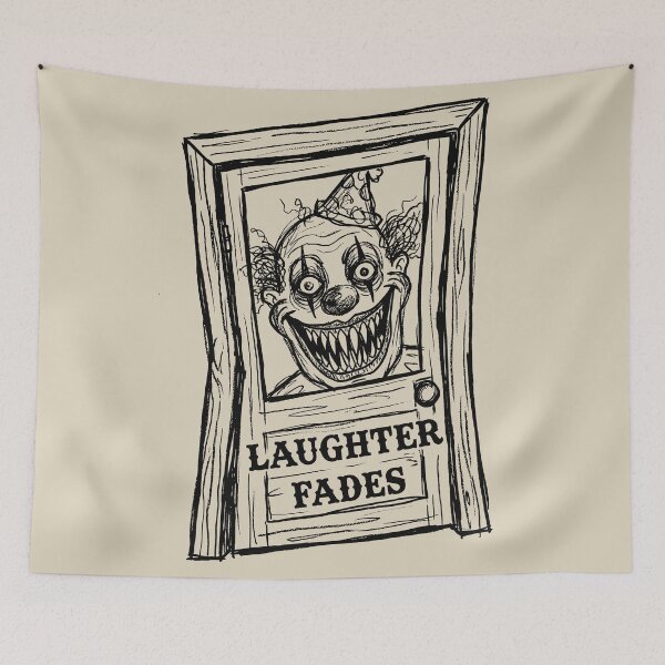 Item preview, Funhouse Door Lurker - Halloween Creepy Clown designed and sold by bapupa.