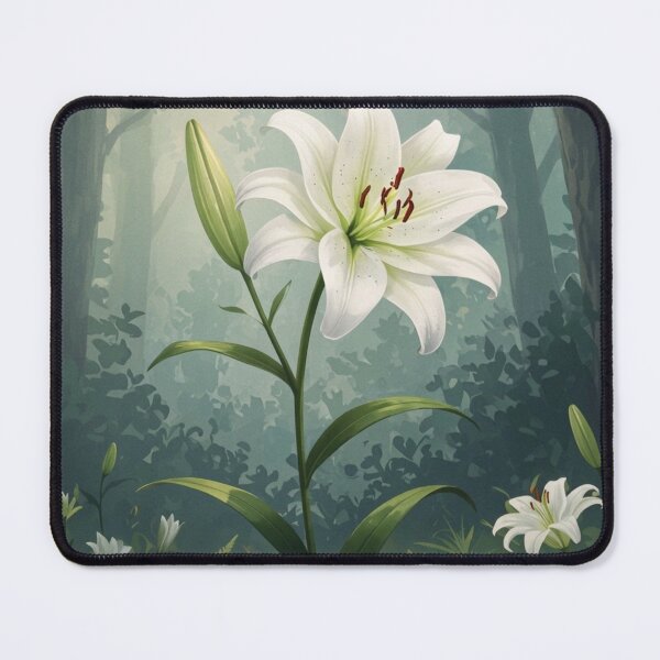 Item preview, White Lily in the Mystic Forest designed and sold by NeyhineAngelionShop.