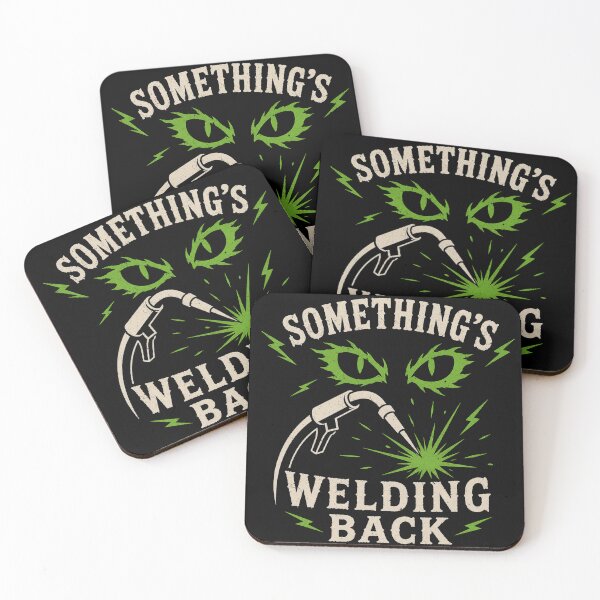 Item preview, Something's Welding Back | Funny Halloween Welder | Retro Horror Welding Graphic designed and sold by RusticMeadow.