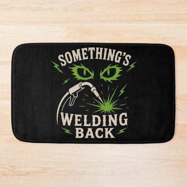 Item preview, Something's Welding Back | Funny Halloween Welder | Retro Horror Welding Graphic designed and sold by RusticMeadow.