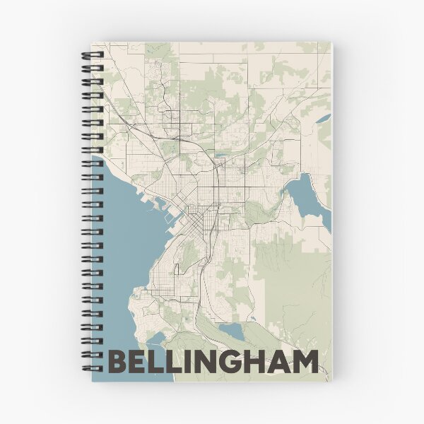 Item preview, Bellingham Map designed and sold by MapsNerd.