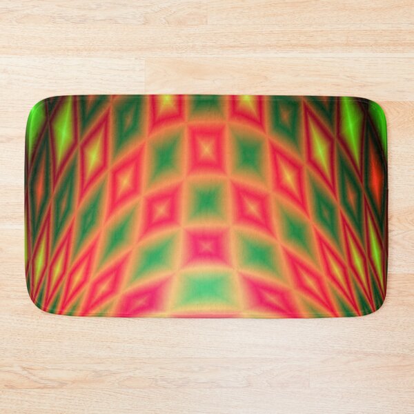 Item preview, 3D Neon Geometric Diamond Grid Illusion designed and sold by Happyabstract.